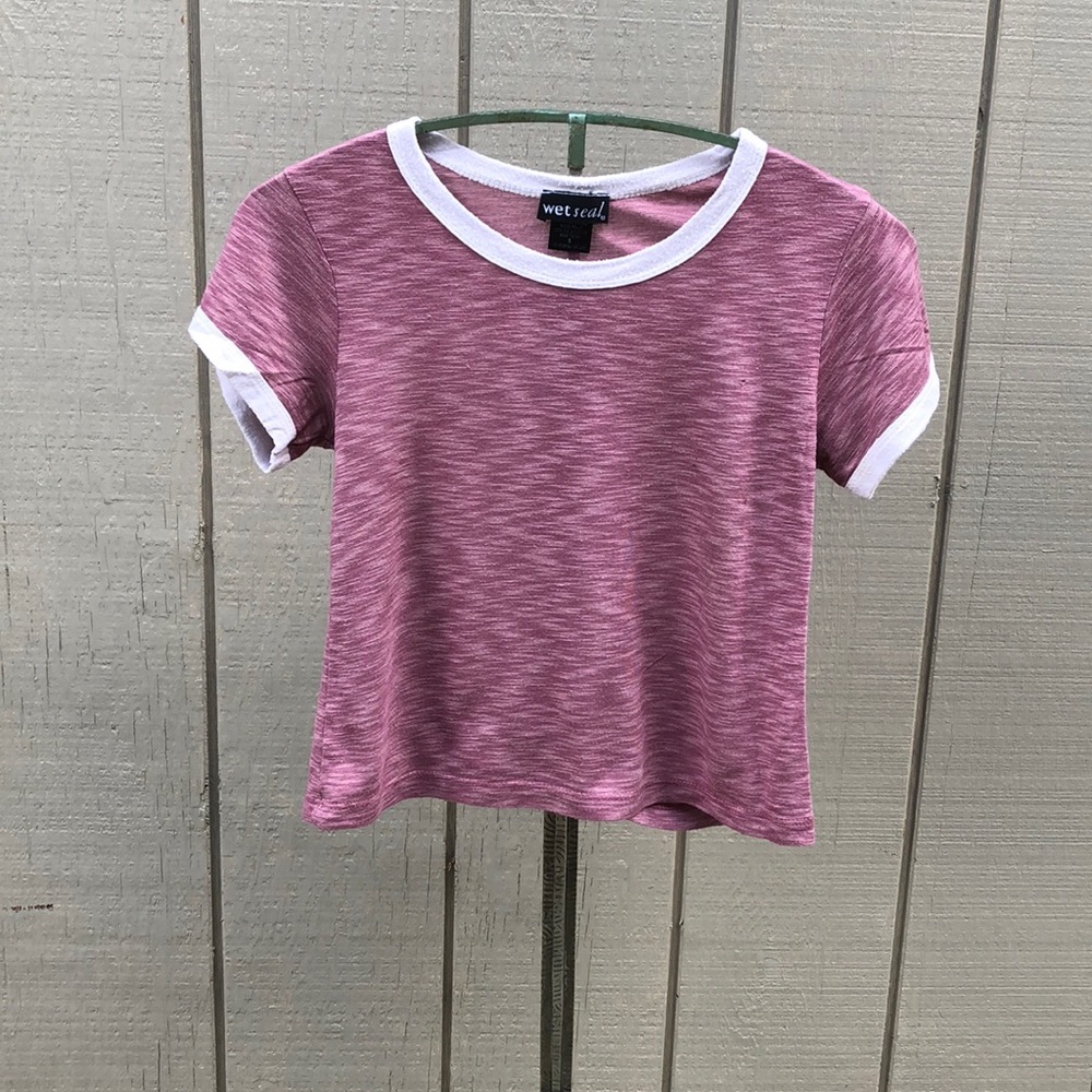 Red crop top